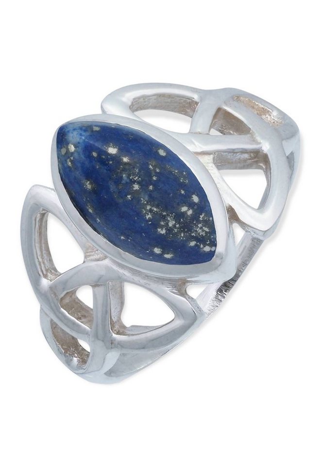 mantraroma Silberring 925er Silber mit Lapis Lazuli von mantraroma