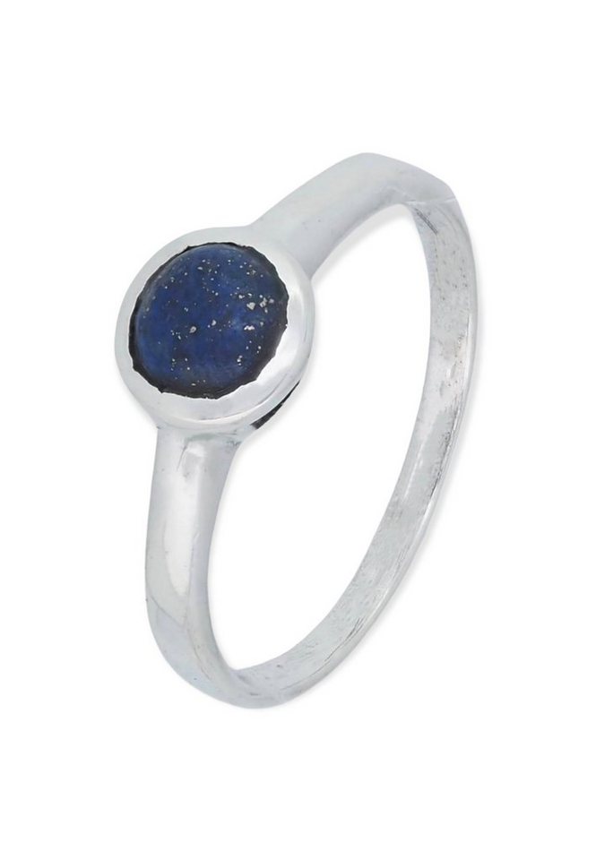 mantraroma Silberring 925er Silber mit Lapis Lazuli von mantraroma