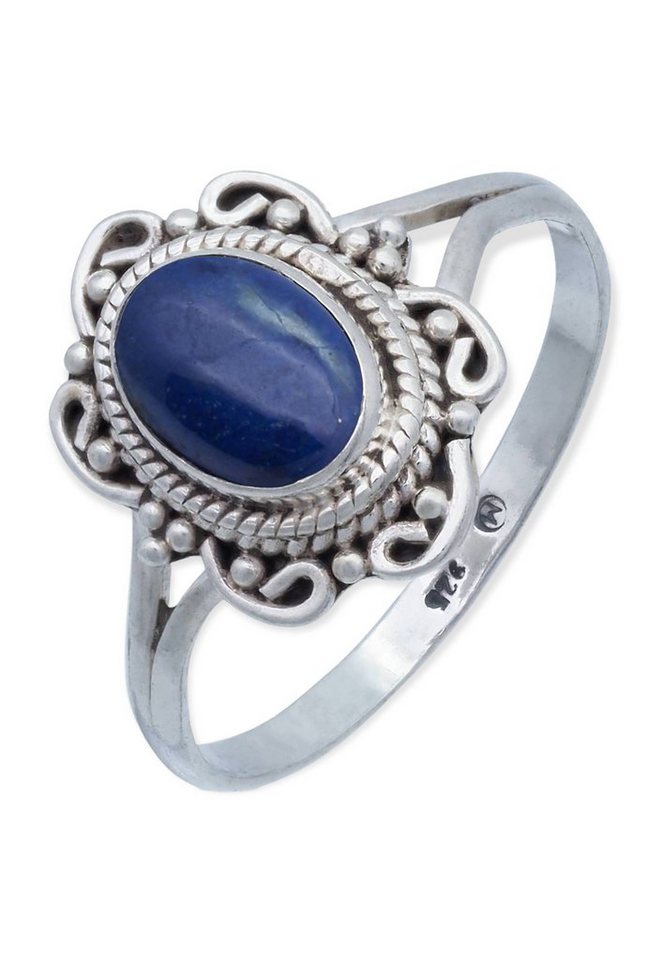 mantraroma Silberring 925er Silber mit Lapis Lazuli von mantraroma