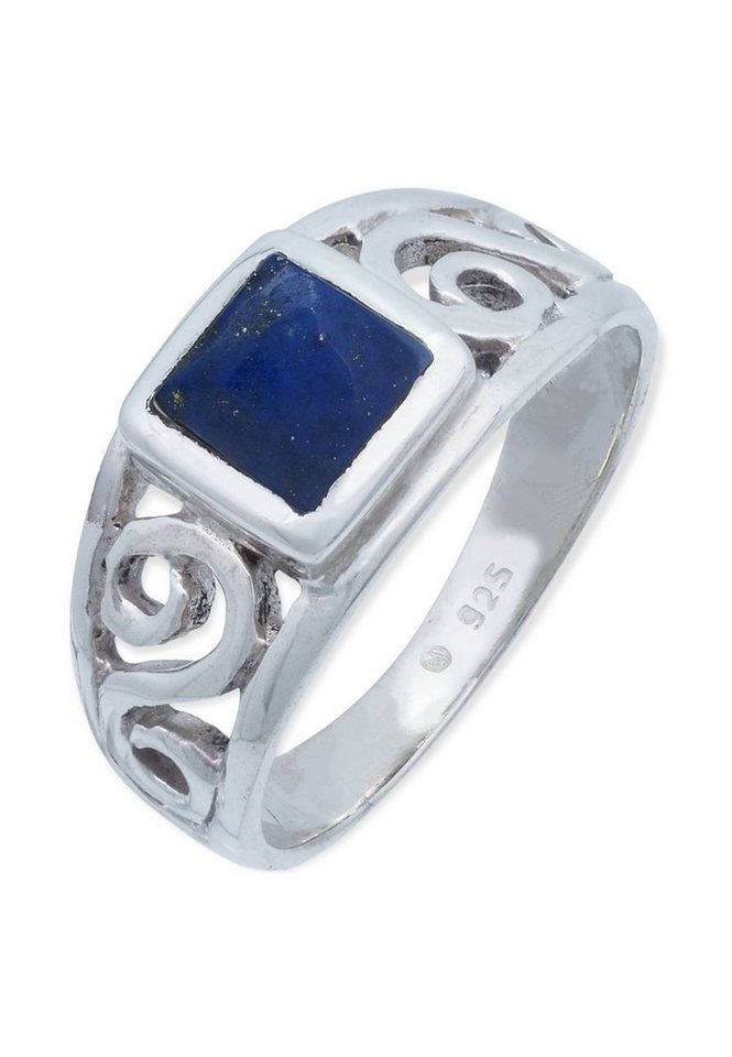 mantraroma Silberring 925er Silber mit Lapis Lazuli von mantraroma