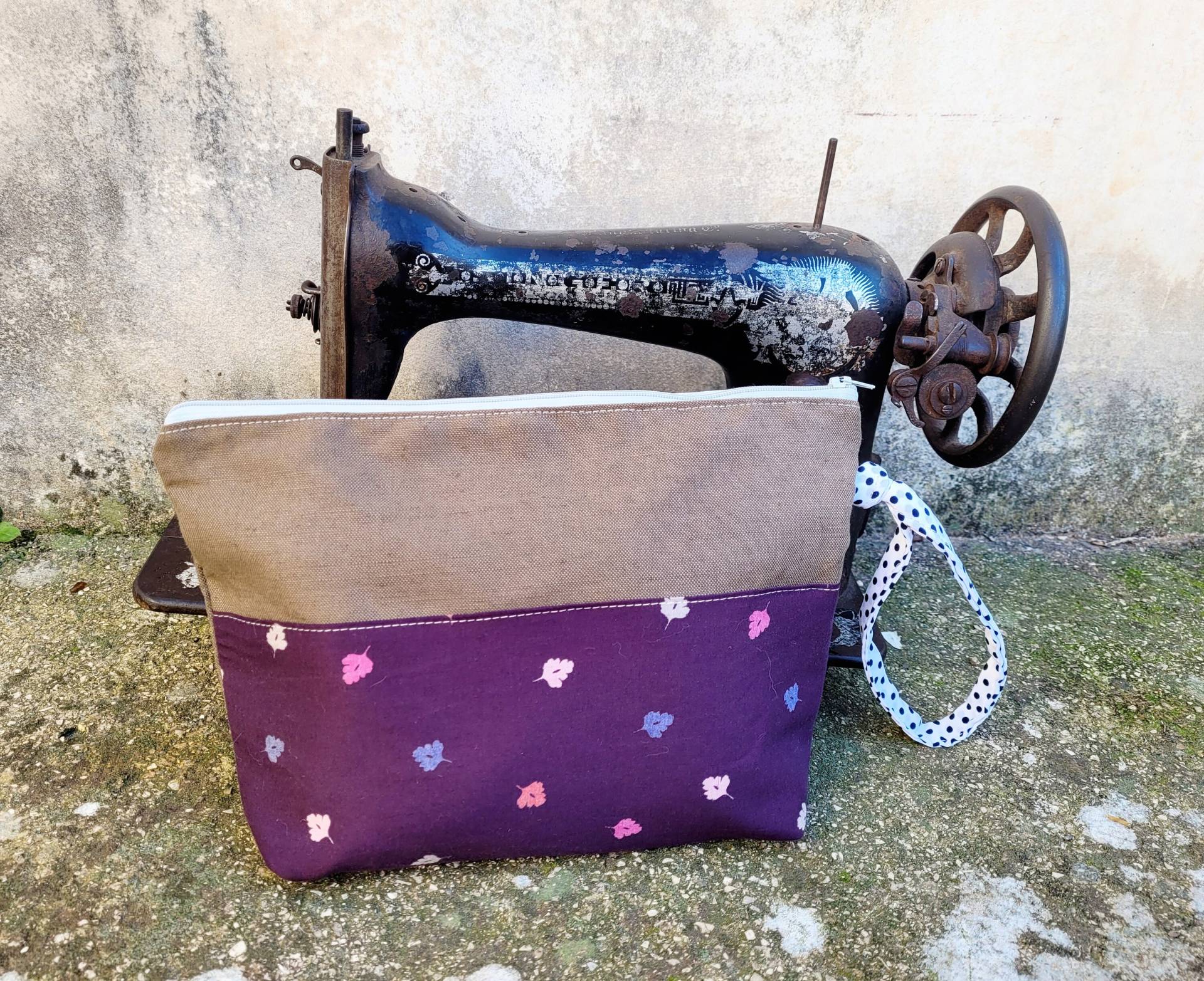 Clutch Tasche Leinenblätter, Stoff Clutch, Geschenkidee, Make-Up-Halter, Stofftasche, Taschen Und Clutches, Geldbörse, Handgefertigte Clutch Tasche Leinenblätter, Stoff Clutch, Geschenkidee, Make-Up-Halter, Stofftasche, Taschen Und Clutches, Geldbörse, Handgefertigte von manuManuFatti