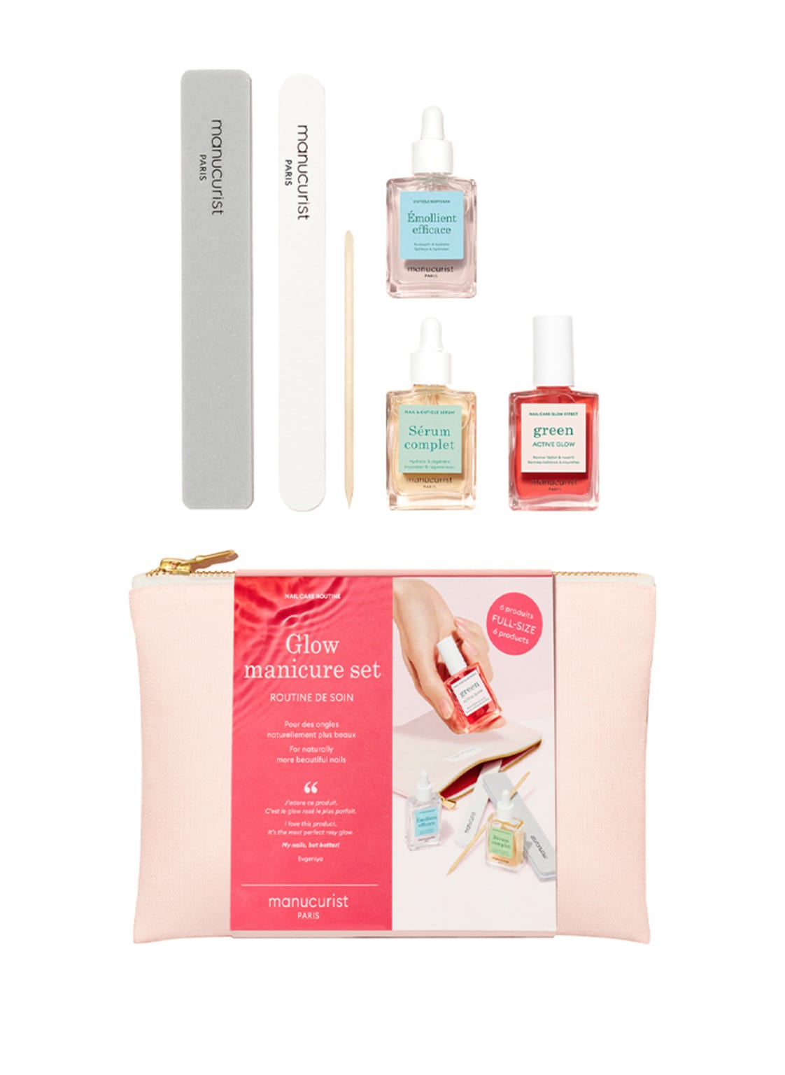 Manucurist Glow Manucure Raspberry Nagellack-Set von manucurist