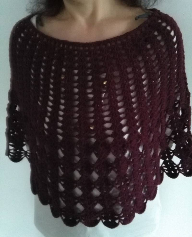 Rostfarbener Poncho Rostfarbener Poncho von manuelacrea