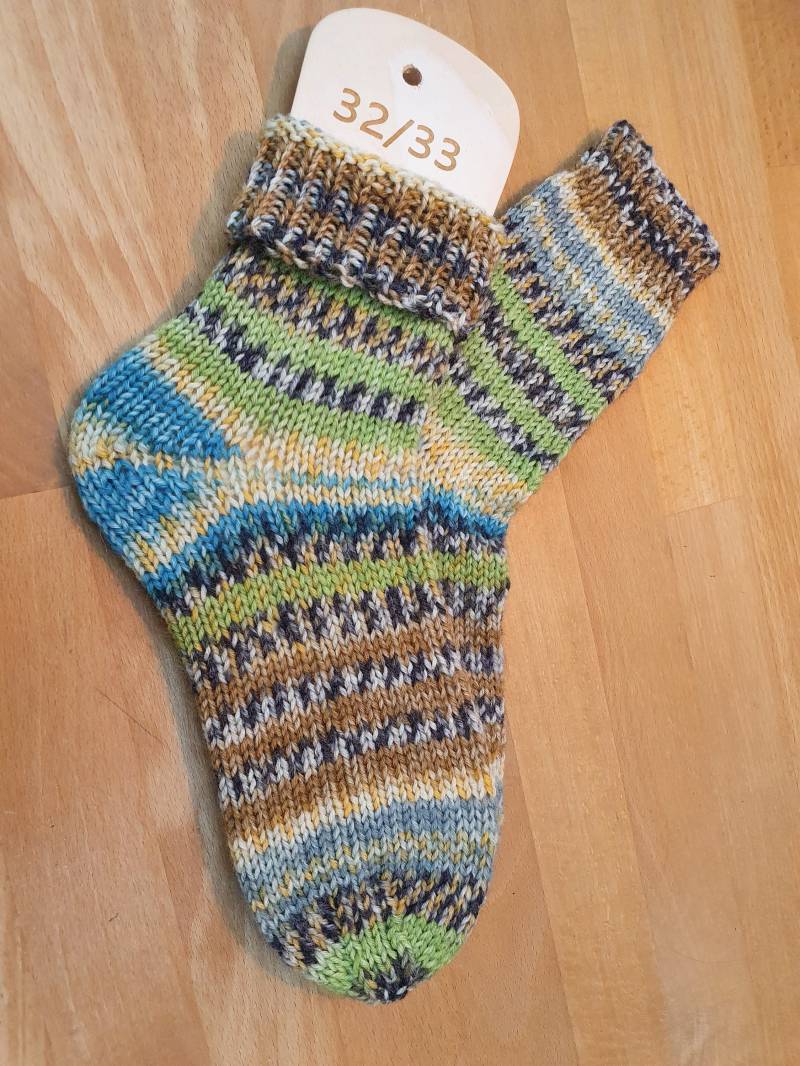 Dickere Socken Gr. 32/33, Handgestrickt Dickere Socken Gr. 32/33, Handgestrickt von manufaktursula