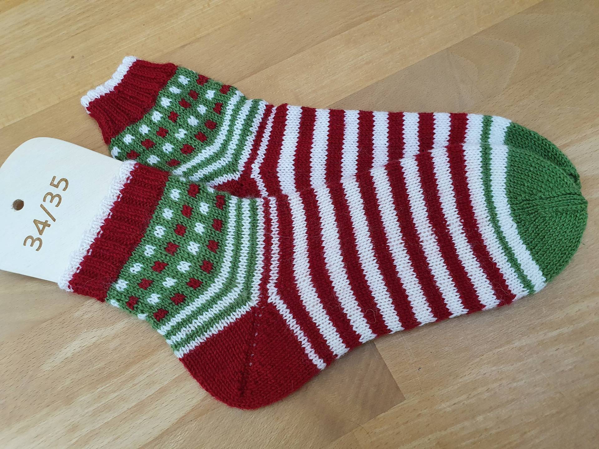 Socken Gr. 34/35, Handgestrickt Mehrfarbig Socken Gr. 34/35, Handgestrickt Mehrfarbig von manufaktursula