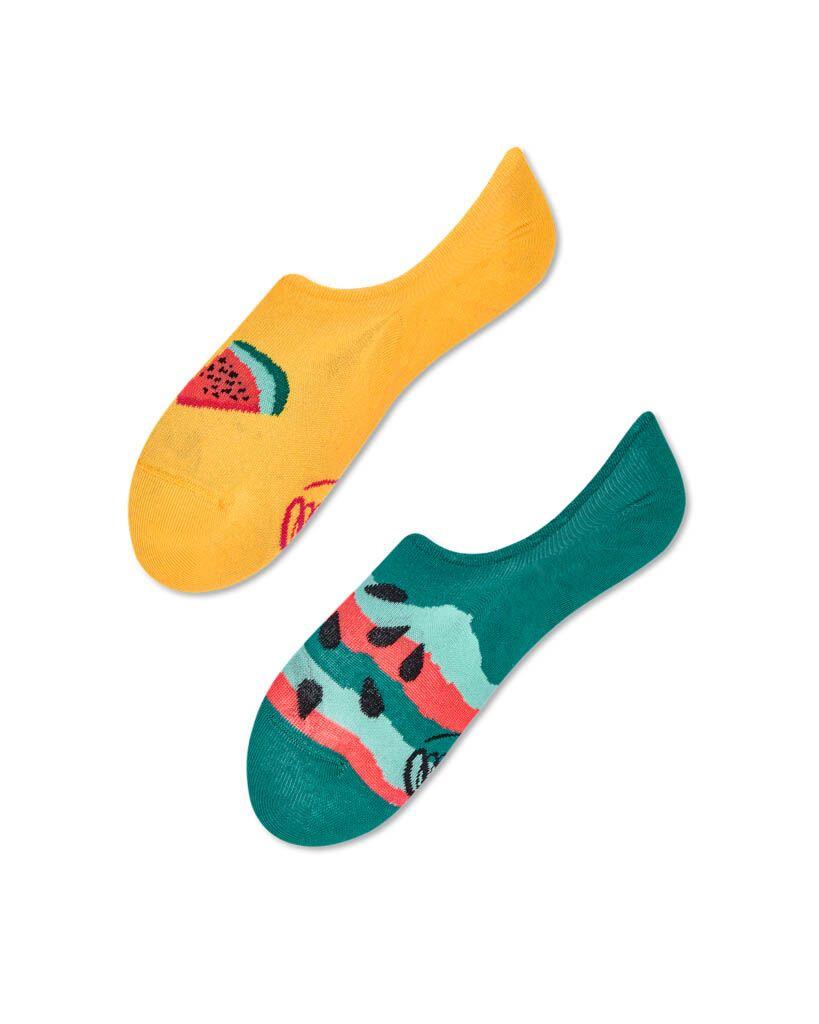 many mornings - Füßlinge - Watermelon Splash grün/gelb von many mornings