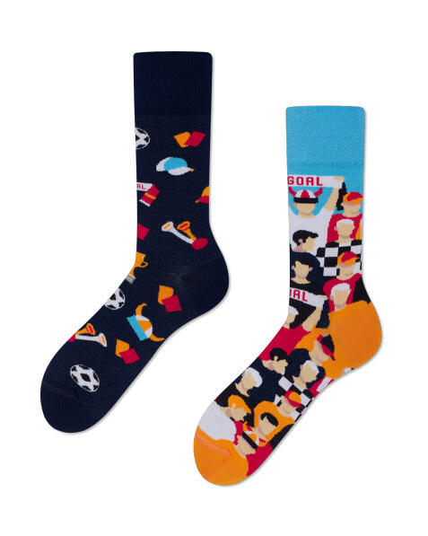 many mornings - Socken - Fans United blau/orange von many mornings