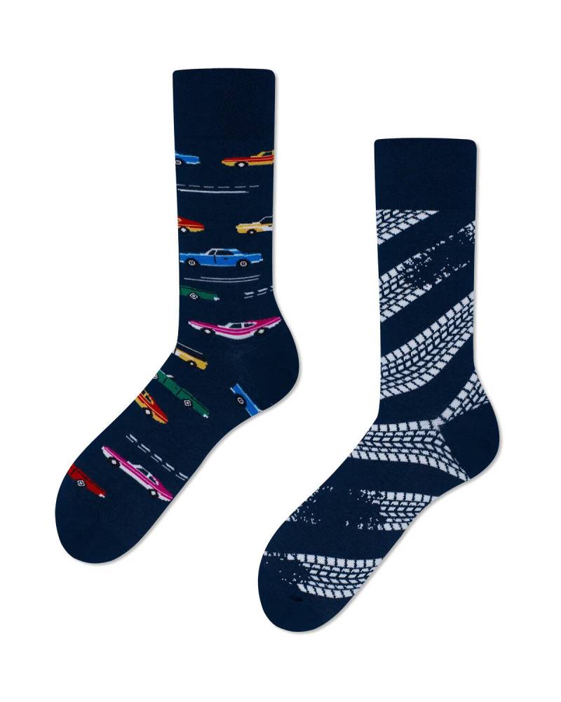 many mornings - Socken - Fast Cars blau von many mornings
