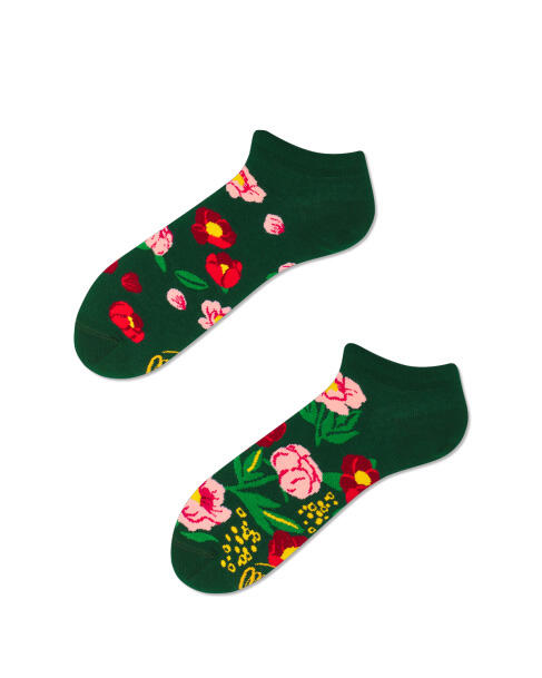many mornings - Socken - Flower Power grün von many mornings