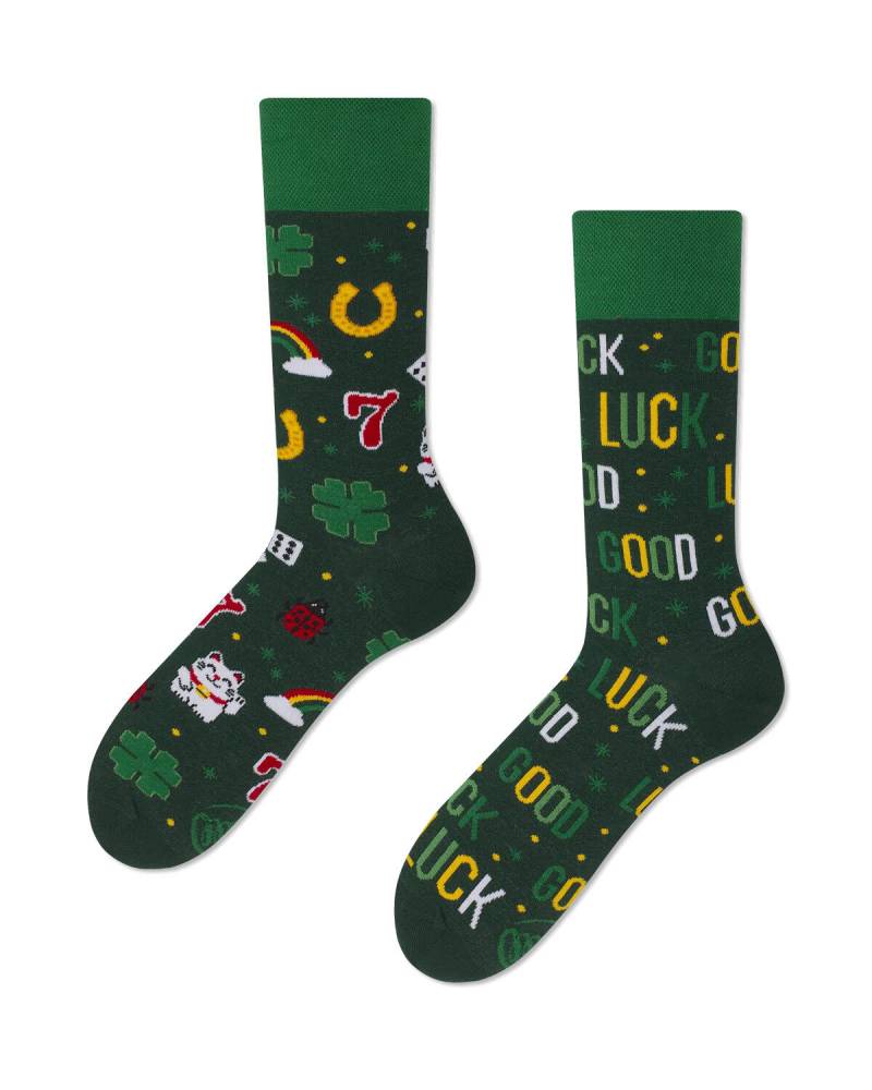 many mornings - Socken - Good Luck grün von many mornings