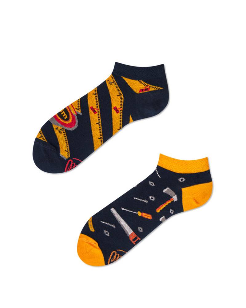 many mornings - Socken - Handwerker gelb/blau von many mornings