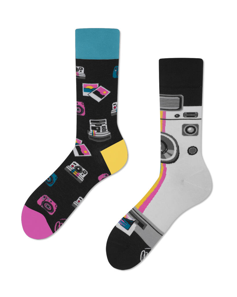 many mornings - Socken - Insta Snap blau/pink/schwarz von many mornings