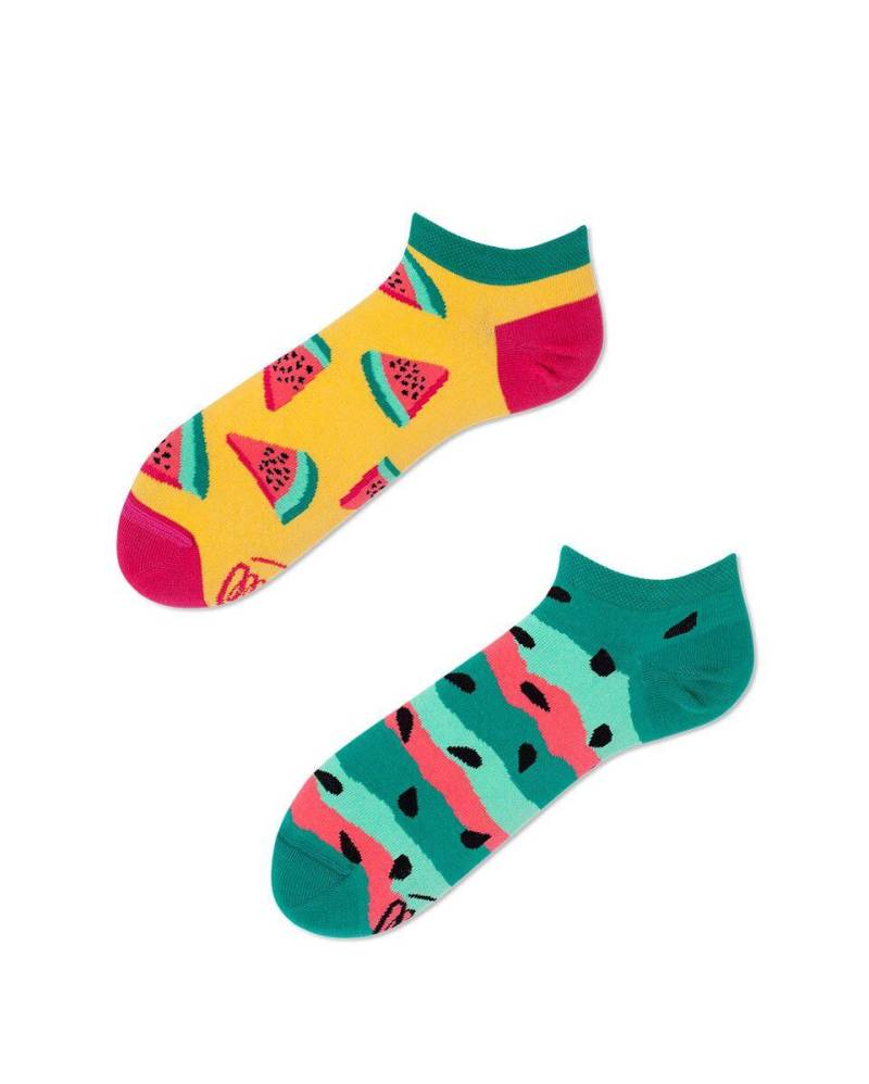 many mornings - Socken WATERMELON SPLASH LOW grün/gelb von many mornings