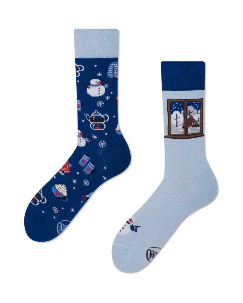 many mornings - Socken - WINTER MOOD blau von many mornings