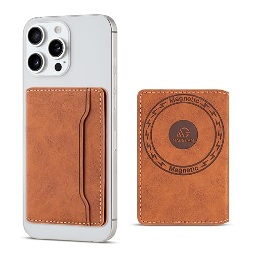 Maogoam Kompatibel mit MagSafe Wallet Leder, klassischer Bofold-Kartenhalter, ultradünn, stärker, magnetischer Geldbeutel für iPhone, passend für 4 Karten, RFID-Blockierung, Hellbraun, Retro Maogoam Kompatibel mit MagSafe Wallet Leder, klassischer Bofold-Kartenhalter, ultradünn, stärker, magnetischer Geldbeutel für iPhone, passend für 4 Karten, RFID-Blockierung, Hellbraun, Retro von maogoam