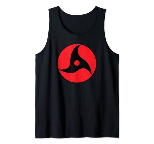 Herren Anime Style Japanisch Manga Comic Style Muster Schwarz Rot Tank Top von marabonsDesignsForAnimeFans