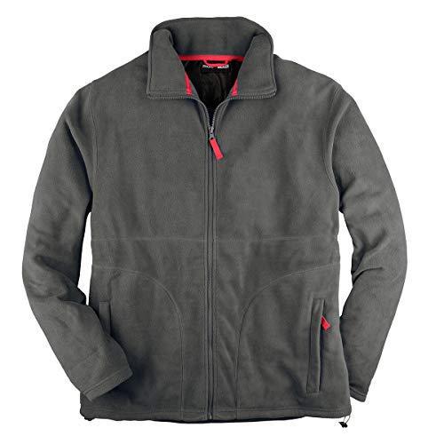 Marc&Mark XXL Abraxas leichte Fleecejacke ohne Futter grau, Größe:4XL von marc&mark