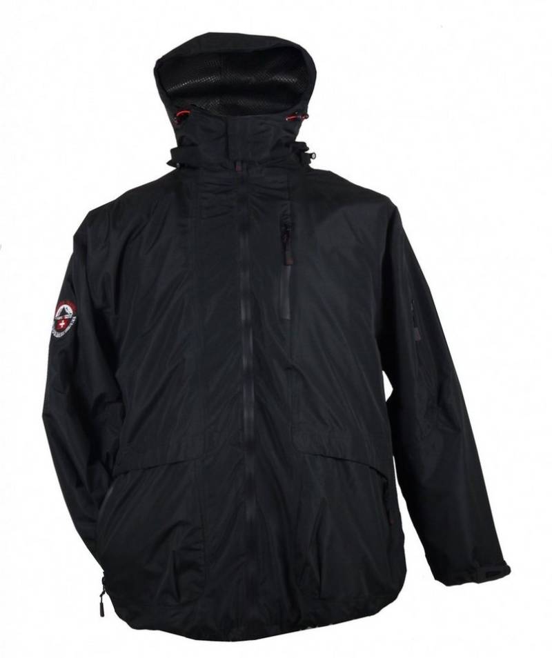 marc & mark 3-in-1-Funktionsjacke 3in1 Jacke Genf in Herren- Übergröße bis 10XL, schwarz von marc & mark