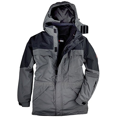 marc&mark 3-in-1 Funktionsjacke XXL anthrazit-schwarz, Größe:5XL von marc&mark