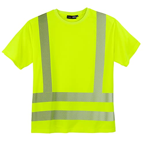 marc&mark Warnschutz T-Shirt große Größen Neongelb, Größe:7XL von marc&mark