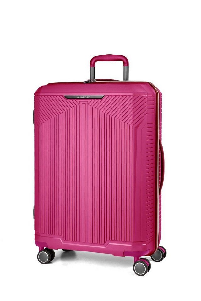 march Handgepäckkoffer March Fjord S Magenta Metal Koffer von march