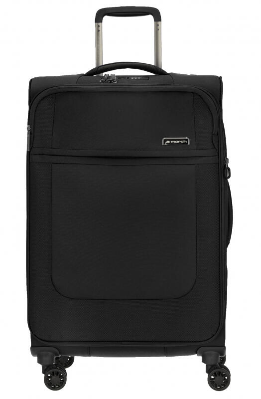 march - March Imperial 4-Rad Trolley 68cm 2,8kg erweiterbar 70/81l Polyester black Schwarz von march