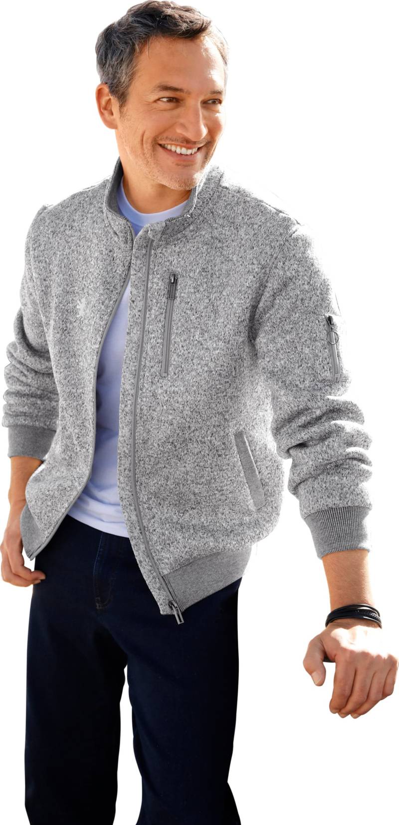 Strickfleece-Jacke von marco donati
