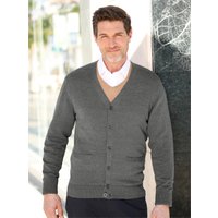 Witt Weiden Herren Herren-Twinset grau-meliert + camel von marco donati