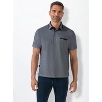 Witt Herren Kurzarm-Poloshirt, blau von marco donati