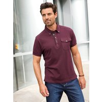 Witt Herren Kurzarm-Poloshirt, burgund von marco donati