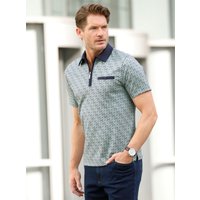 Witt Herren Kurzarm-Poloshirt, kalkmint-marine von marco donati