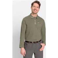 Witt Herren Langarm-Poloshirt, khaki von marco donati