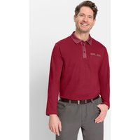 Witt Herren Langarm-Poloshirt, kirsche von marco donati