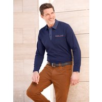 Witt Herren Langarm-Poloshirt, nachtblau von marco donati