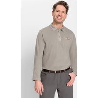 Witt Weiden Herren Langarm-Poloshirt sesam von marco donati