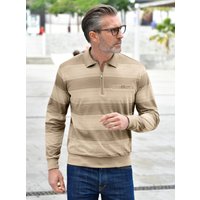 Witt Weiden Herren Langarm-Shirt beige-gestreift von marco donati