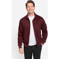 Witt Weiden Herren Strickfleece-Jacke dunkelrot-meliert von marco donati