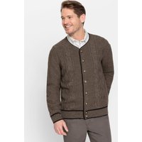 Witt Weiden Herren Strickjacke dunkeltaupe-meliert von marco donati