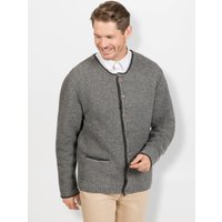 Witt Weiden Herren Strickjacke grau-meliert von marco donati