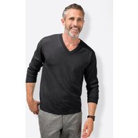 Witt Weiden Herren V-Pullover anthrazit-meliert von marco donati