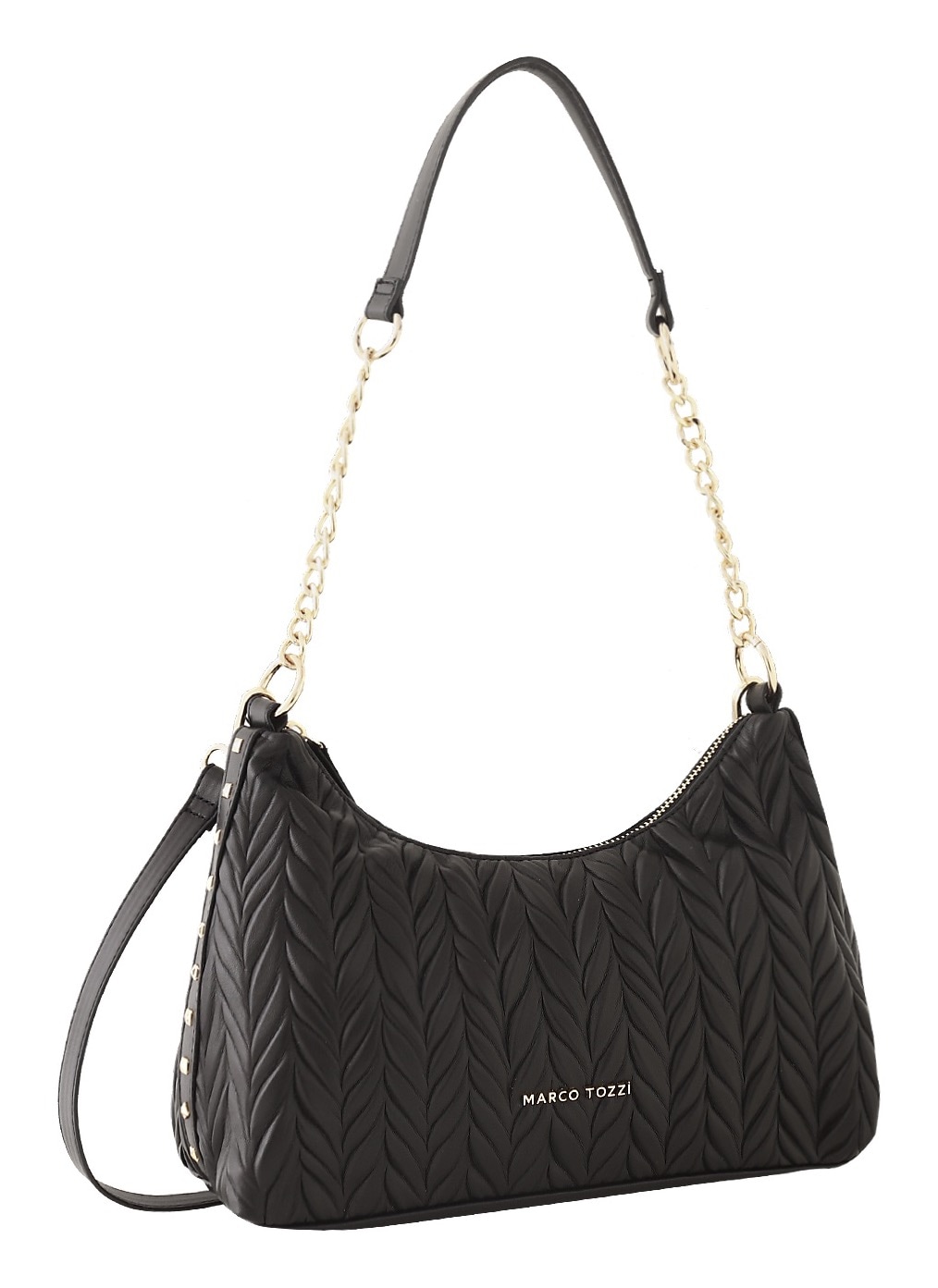 MARCO TOZZI Umhängetasche, Damen Tragetasche, Schultertasche mit modischer Wattierung von marco tozzi