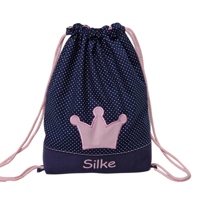 Turnbeutel Mit Name Und Krone von mareleStoffhandwerk