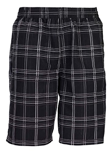 mareno® - Herren Badeshort, karo schwarz, Schwarz, XX-Large von mareno