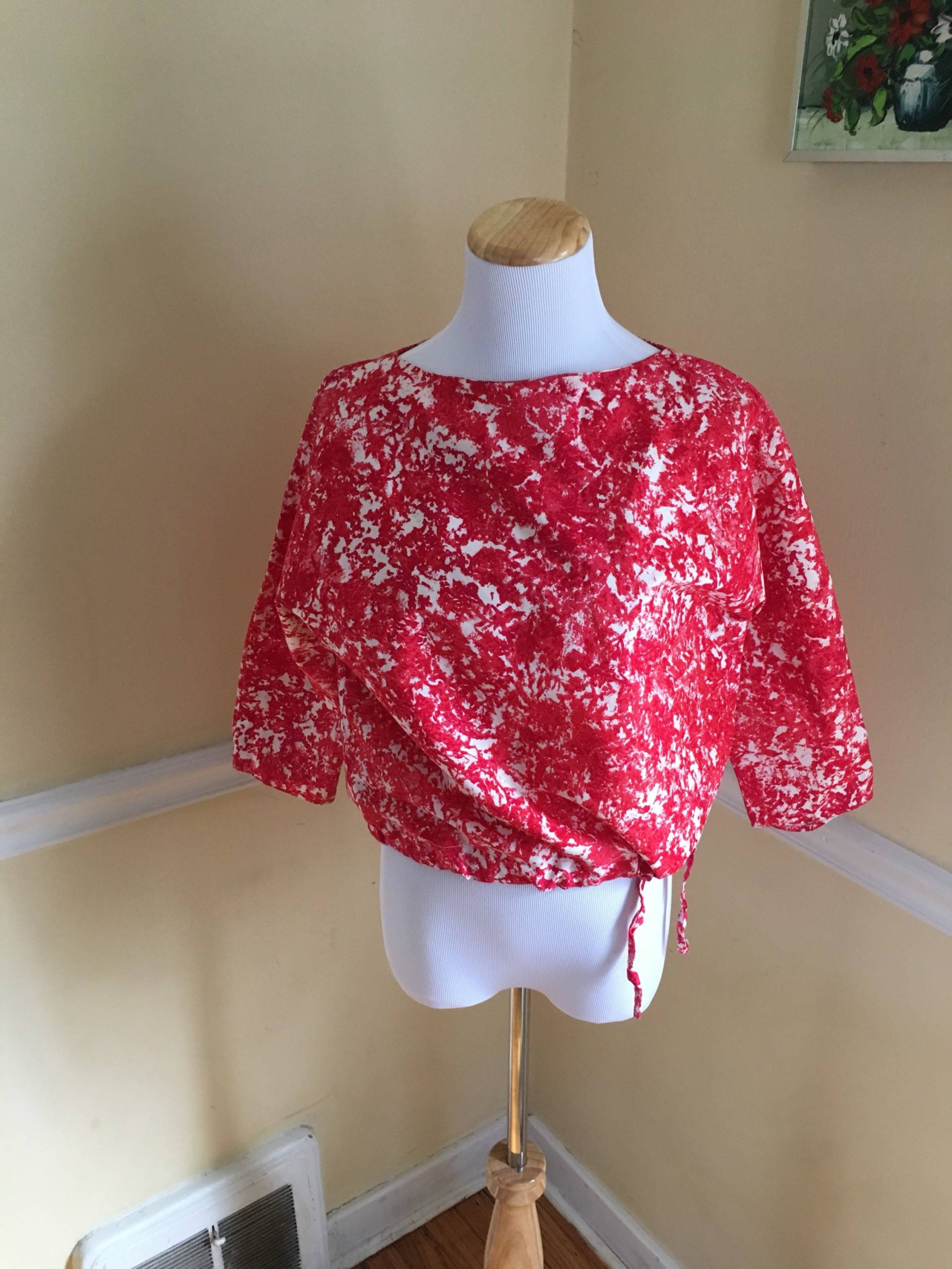 Vintage Handgemachte Kordelzug Top von margueriteslove