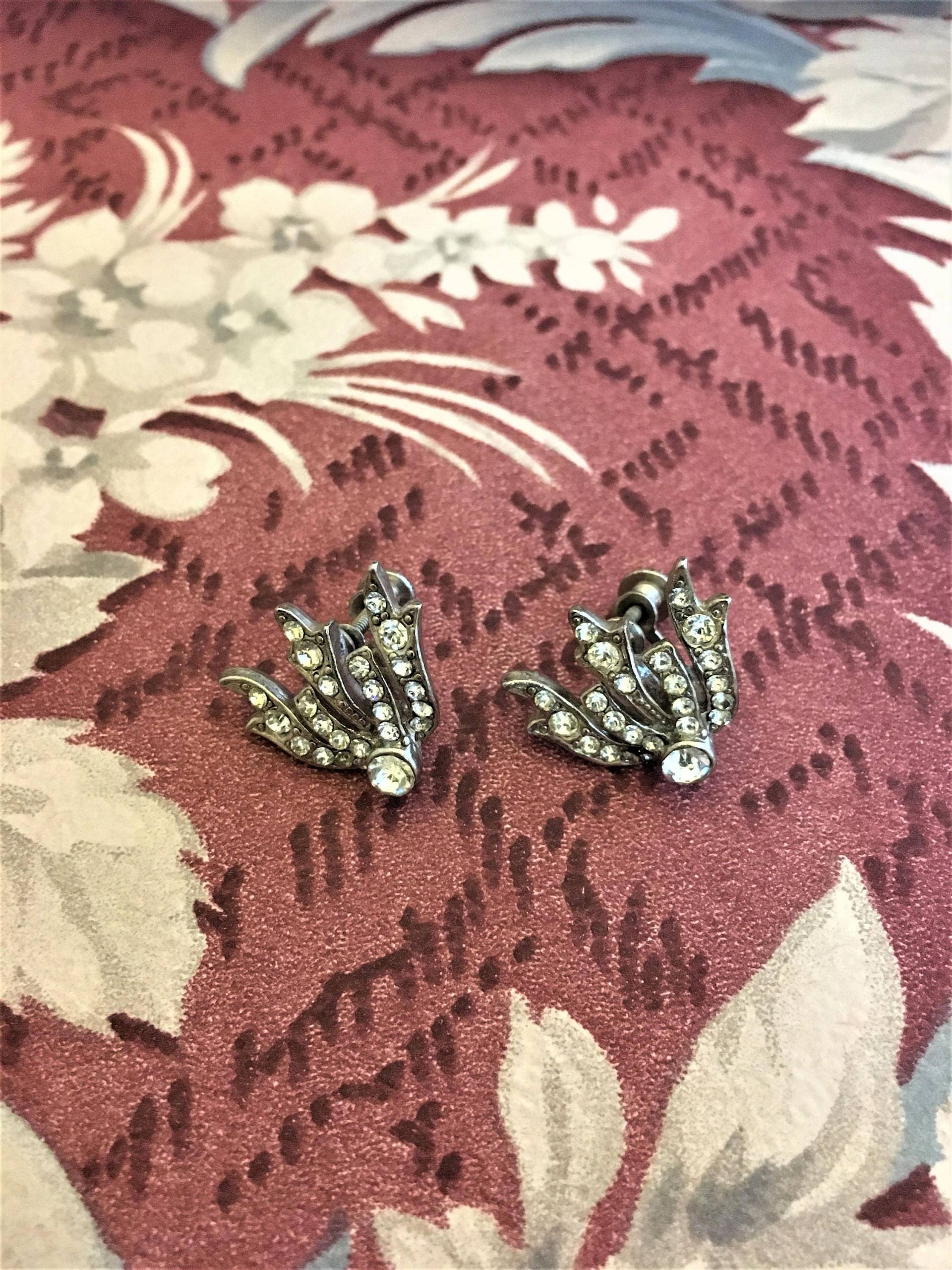 Vintage Strass-Ohrclips von margueriteslove