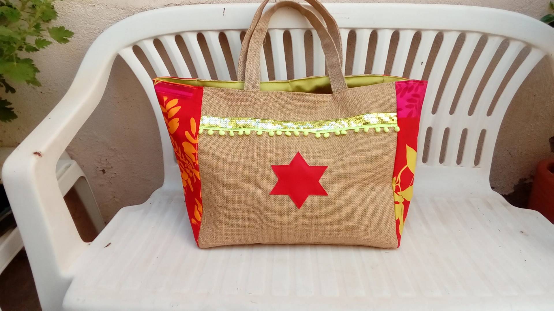 Große Strandtasche Sackleinen Xxl Große Strandtasche Sackleinen Xxl von marie1creation
