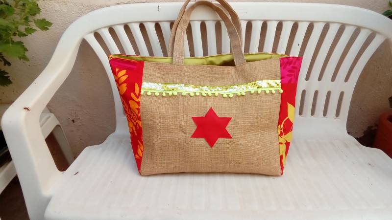 Große Strandtasche Sackleinen Xxl Große Strandtasche Sackleinen Xxl von marie1creation