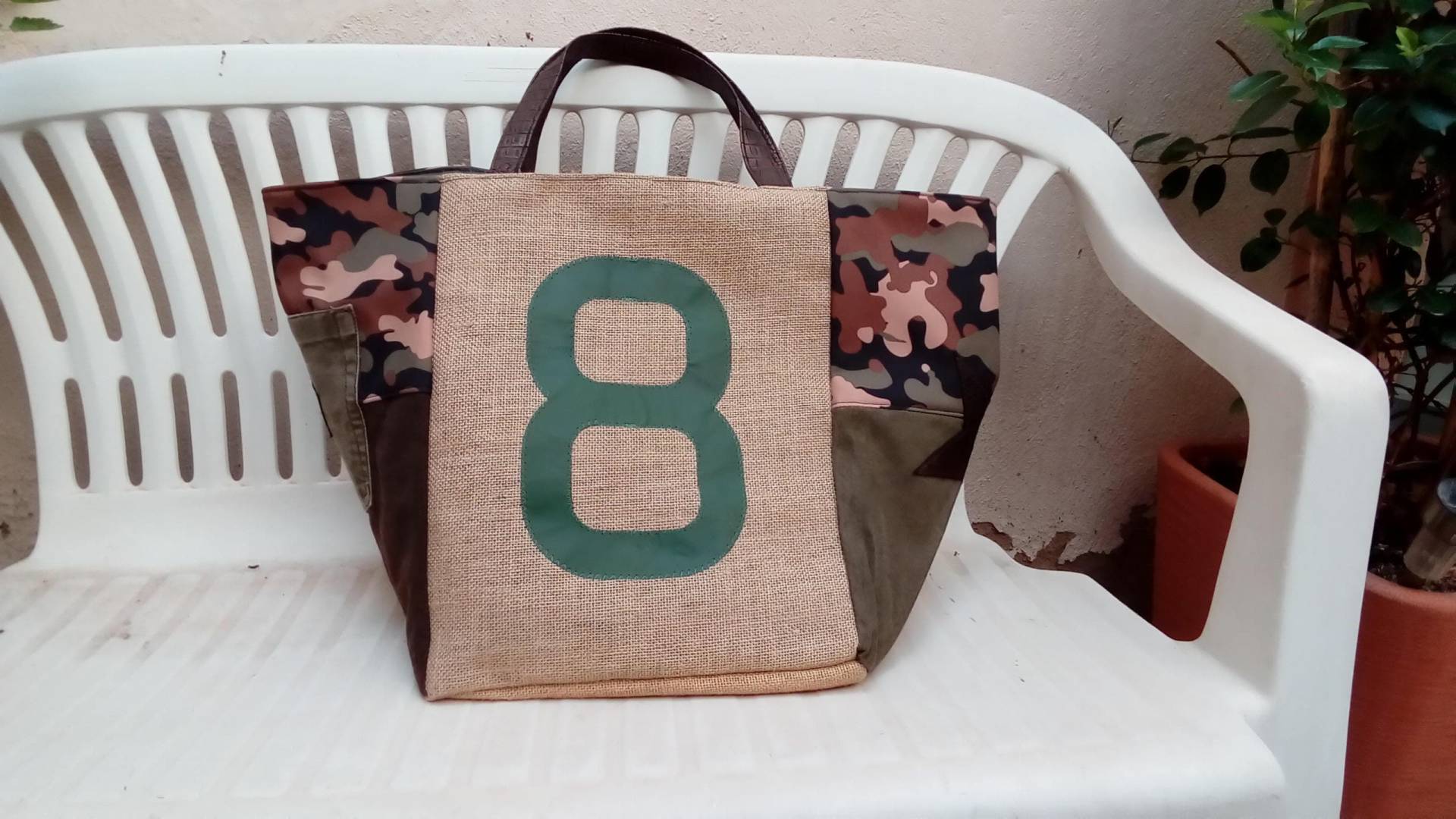 Shopper Sackleinen Und Tarnung Shopper Sackleinen Und Tarnung von marie1creation