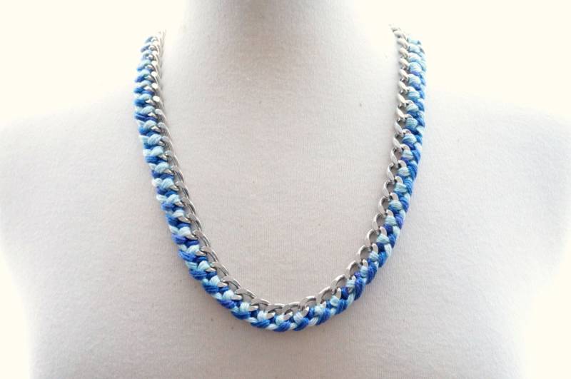 Blau & Silber Freundschaftskette von marikaking