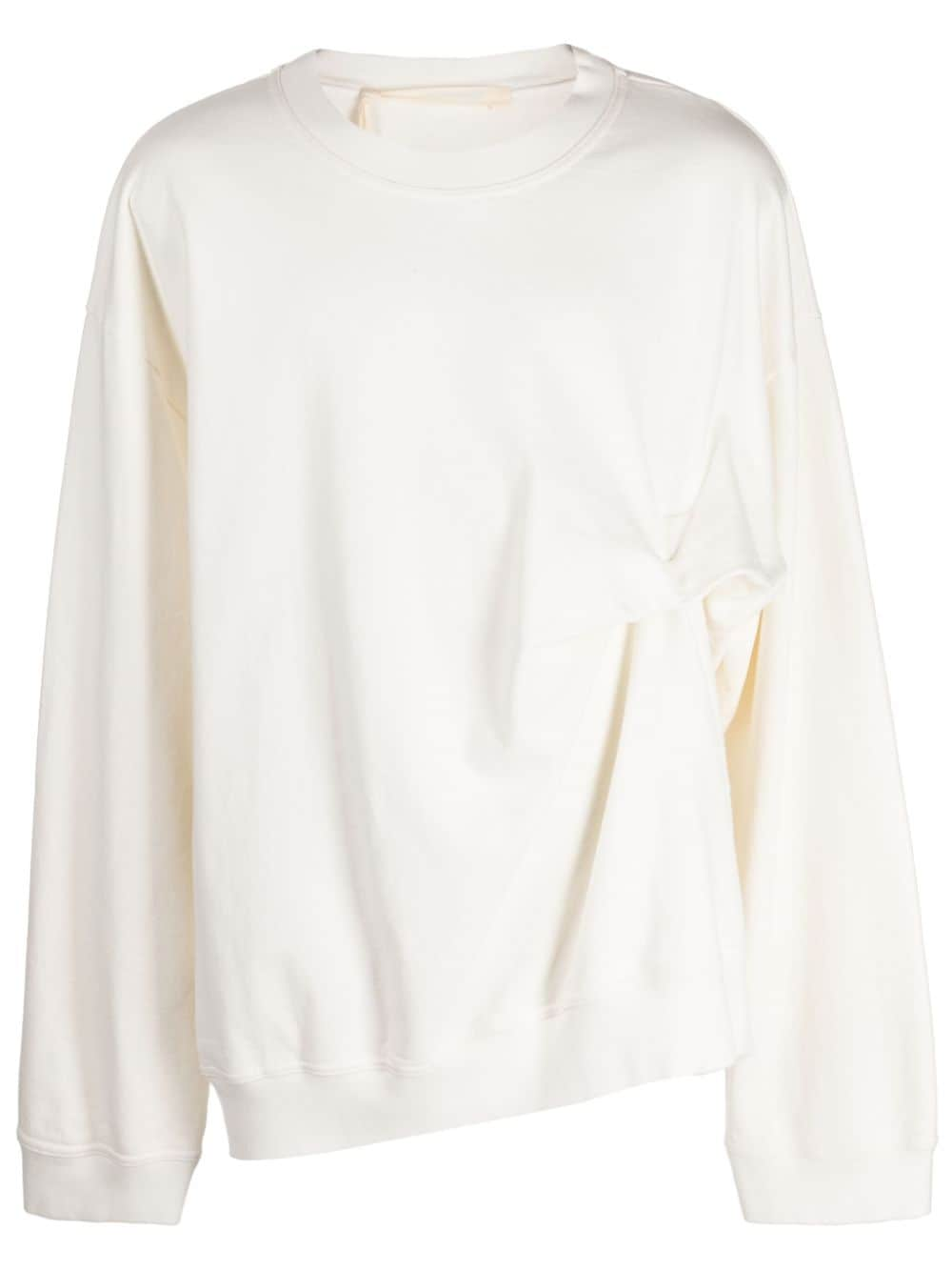 marina yee Sweatshirt mit gerafftem Detail - Weiß von marina yee